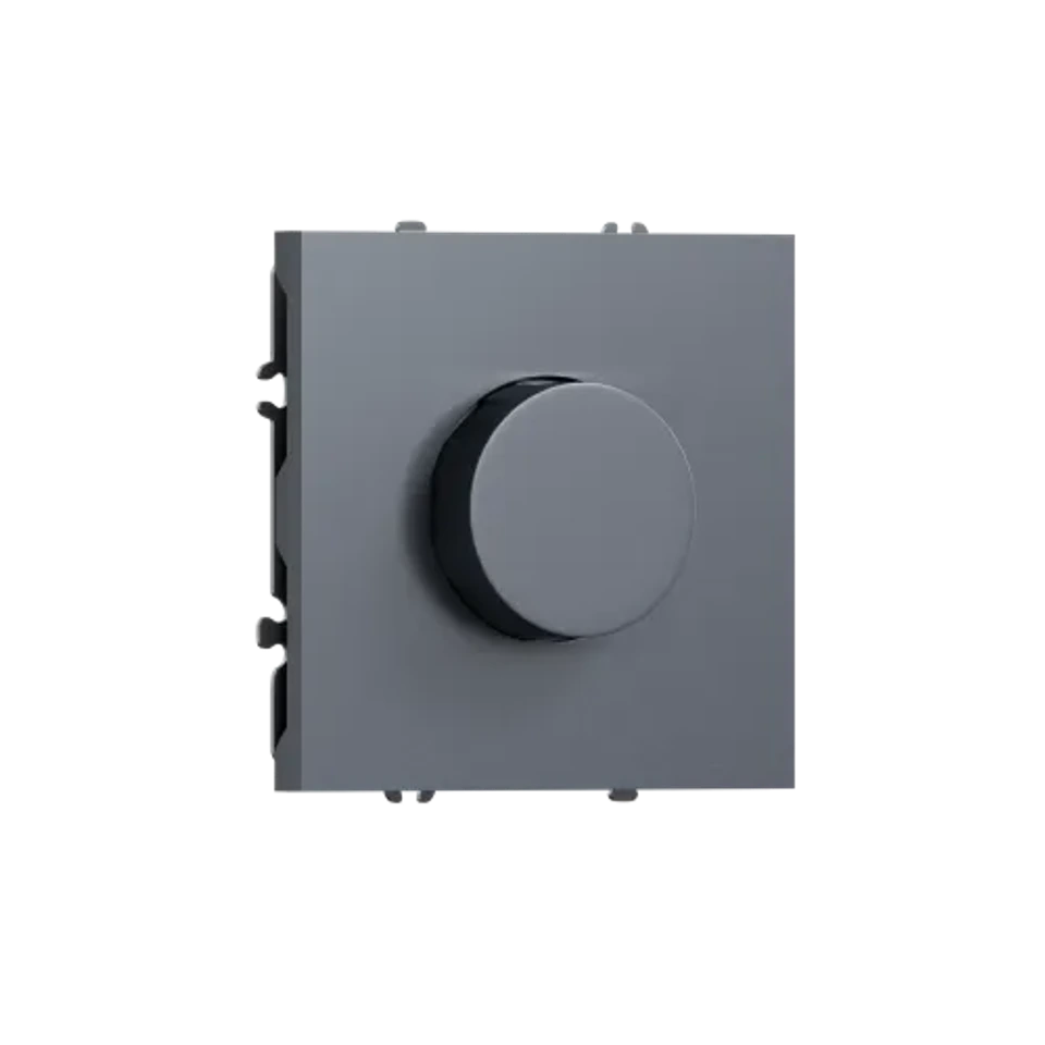 Светорегулятор Triac поворотный, LED, 200 Вт, сталь DONEL S08