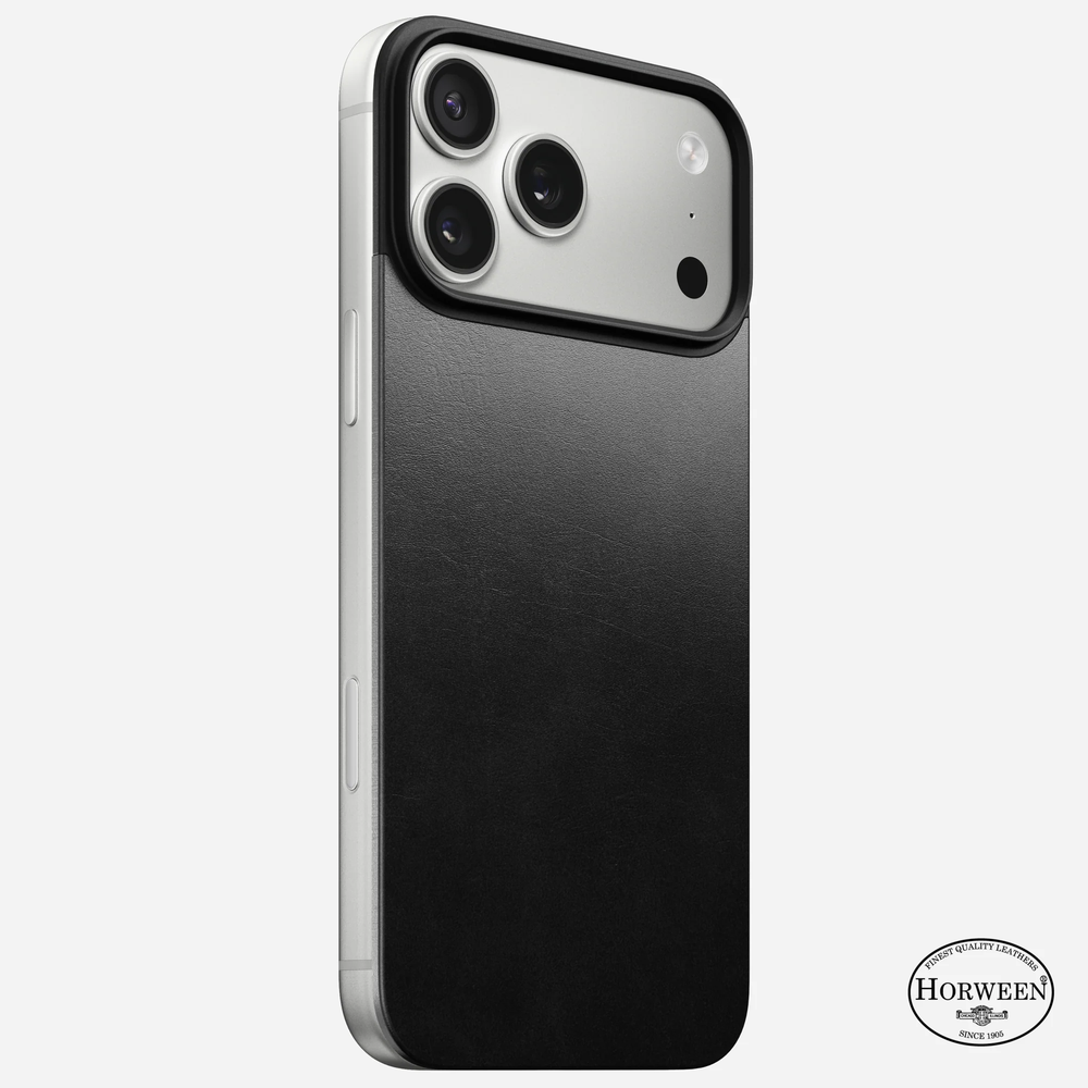Задняя панель Nomad Magnetic Leather Back кожаная для iPhone 17 Pro Max Black