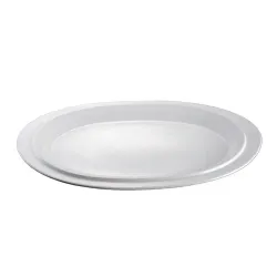 Блюдо овальное 30*21,5 см h3 см с бортом белое фарфор NEW P.L. Proff Cuisine [3]