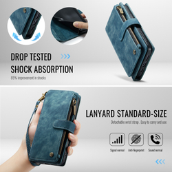 Многофункциональный чехол-кошелек CaseMe 3 in 1 Matte Wallet для iPhone 17