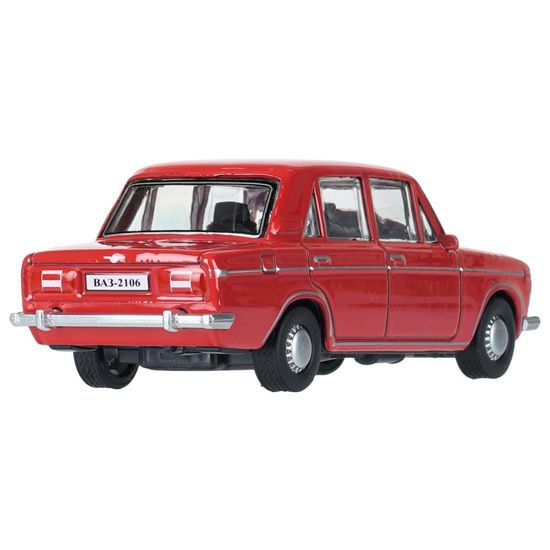Машина металл LADA lada 2106 длина 10,5 см, инерц, красный, кор. Технопарк