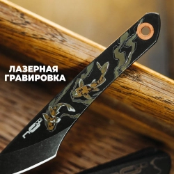 Нож NC Custom KOI Black Stonewash, Black