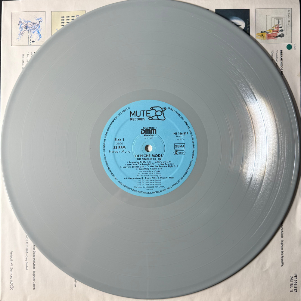 Depeche Mode - The Singles 81 - 85 (Германия 1985г.) Grey