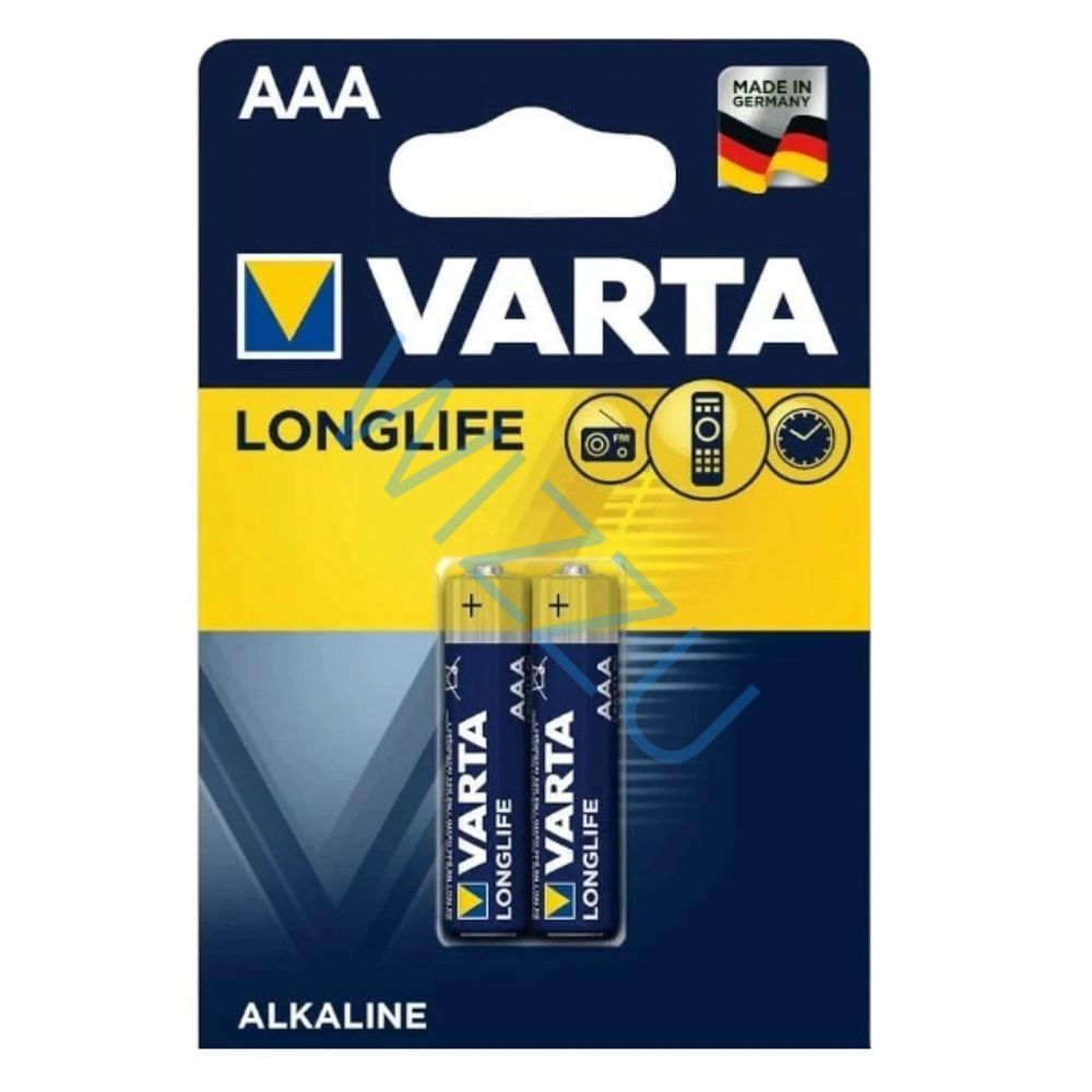 Батарейка Varta LONGLIFE LR03 AAA BL2 Alkaline 1.5V