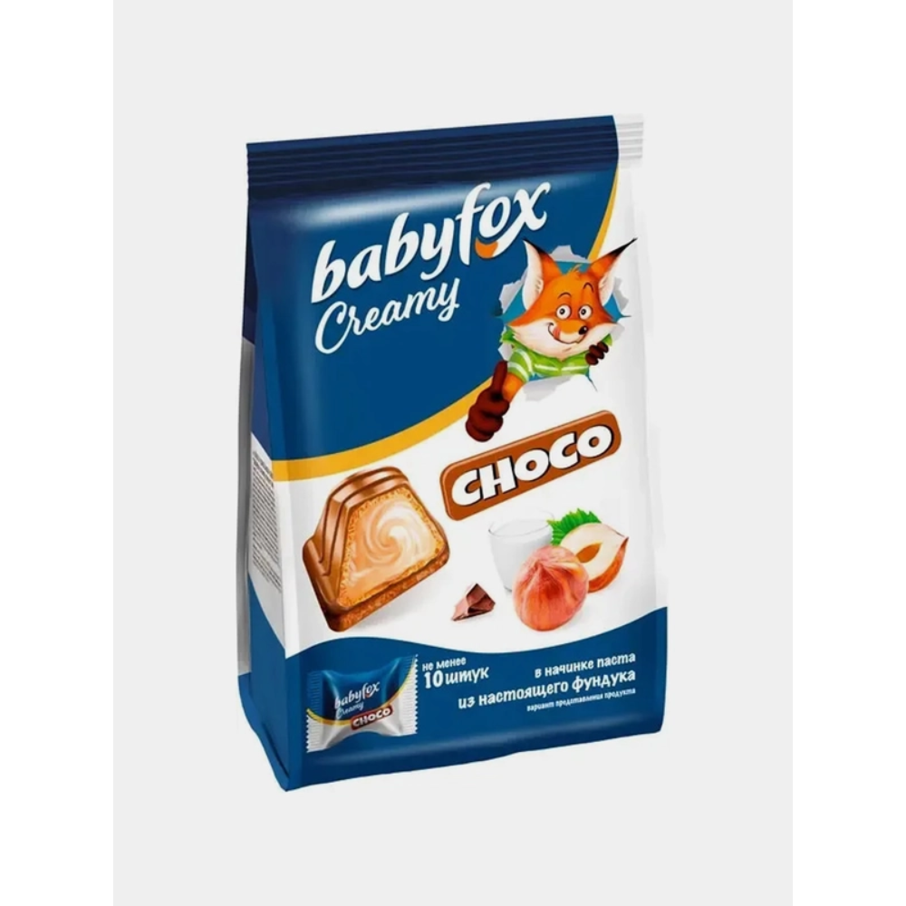 Конфеты Babyfox с молочно-ореховой начинкой 100 гр