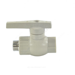 Кран шаровой PP-R серый Дн 25х3/4" НР VALFEX 10144225Г