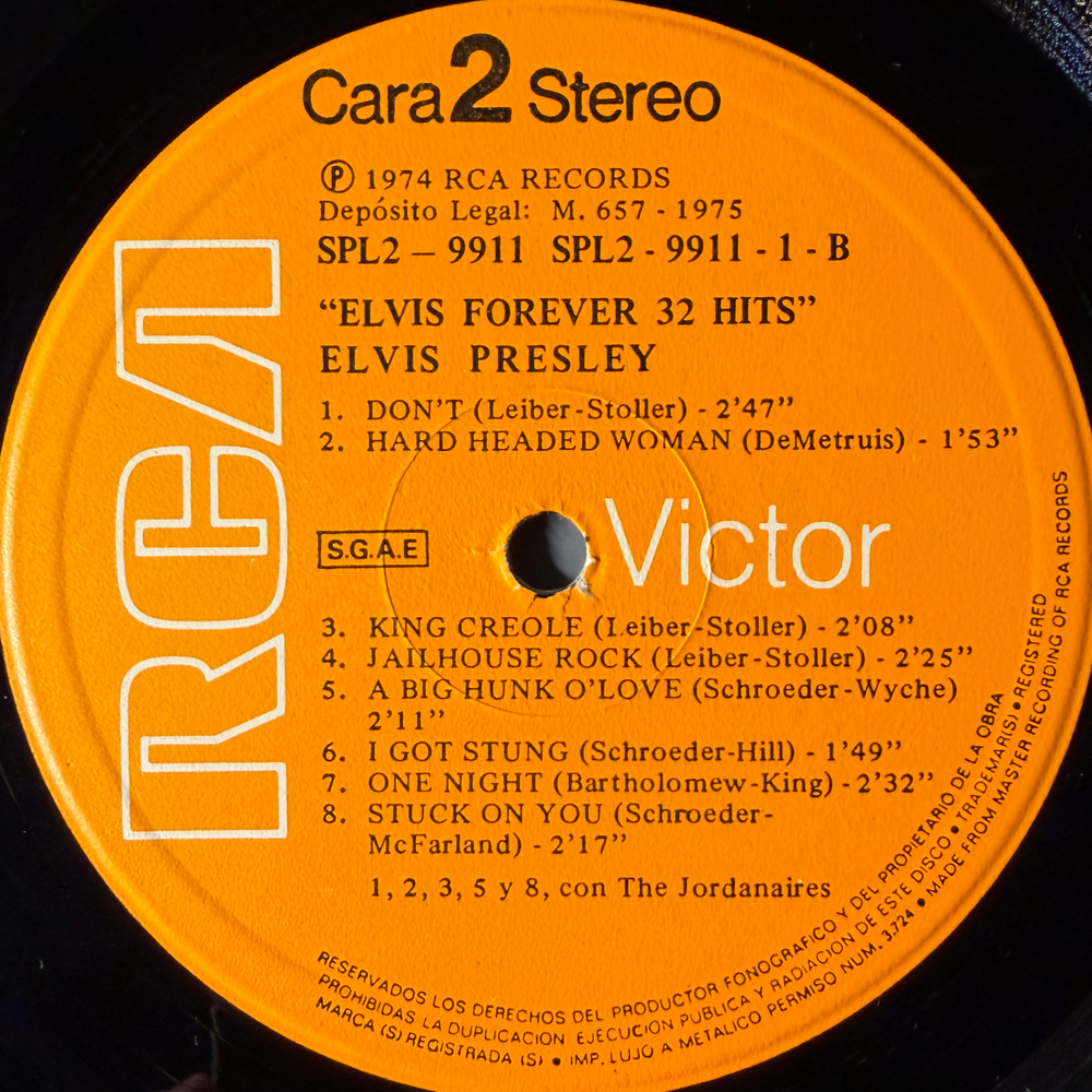 Elvis – Elvis Forever 2LP (Испания 1975г.) Т