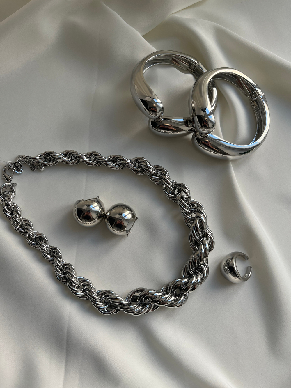 Браслет капля SILVER