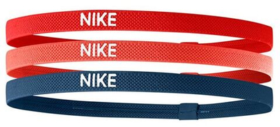 Резинка на голову Nike Elastic Hairbands 3PK - chile red/ember glow/thunder blue