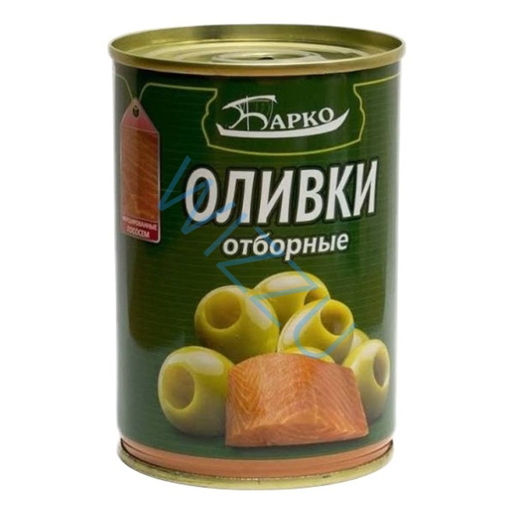 Оливки фарш.лососем 280гр/314мл ж/б консервы овощные (Барко)  Беларусь 1/12
