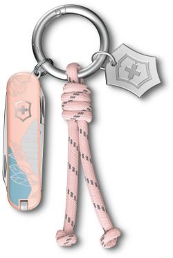 Нож-брелок Victorinox Classic SD Paris Style, 58 мм, 7 функций, розовый (подар.коробка)