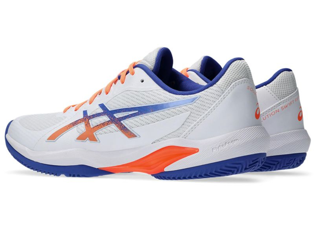 Мужские кроссовки для падела Asics Solution Swift FF 2 Padel — white/dark cobalt