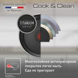 Сковорода Tefal Cook&Clean 22 см 4233122