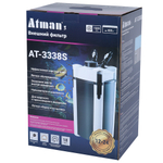 ATMAN AT-3338S Фильтр внешний для аквариума до 400 л, 1500 л/ч, 18 Вт