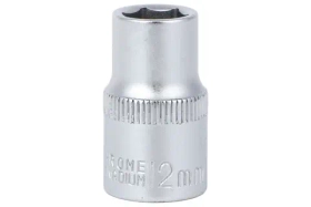 Головка торцевая 6 граней, 12 мм, 1/2"DR, хром-ванадий ЕРМАК 736-223