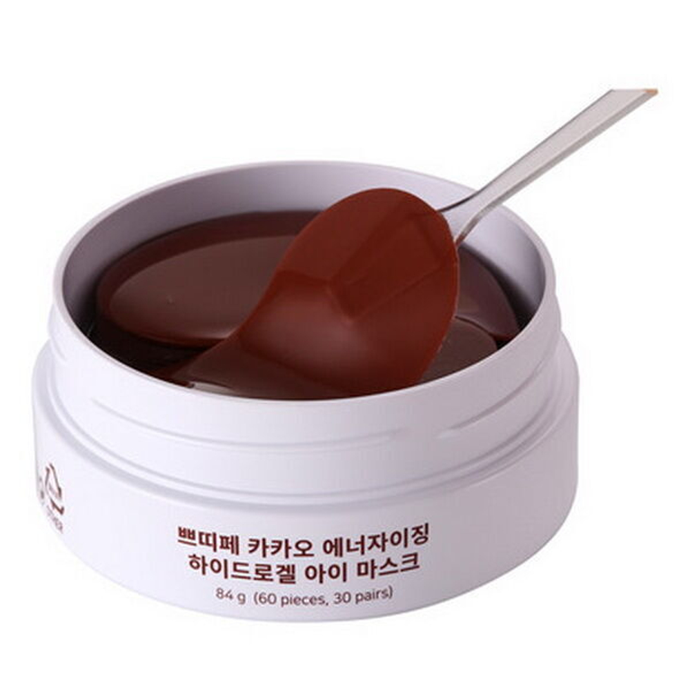 Тонизирующие гидрогелевые патчи с какао Petitfee Cacao Energizing Hydrogel Eye Mask, 60шт