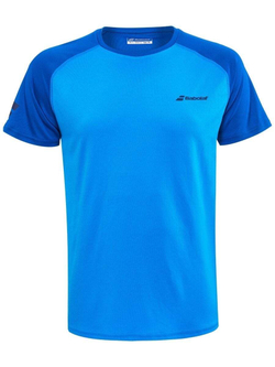 Мужская теннисная футболка Babolat Play Crew Neck Tee Men - blue aster