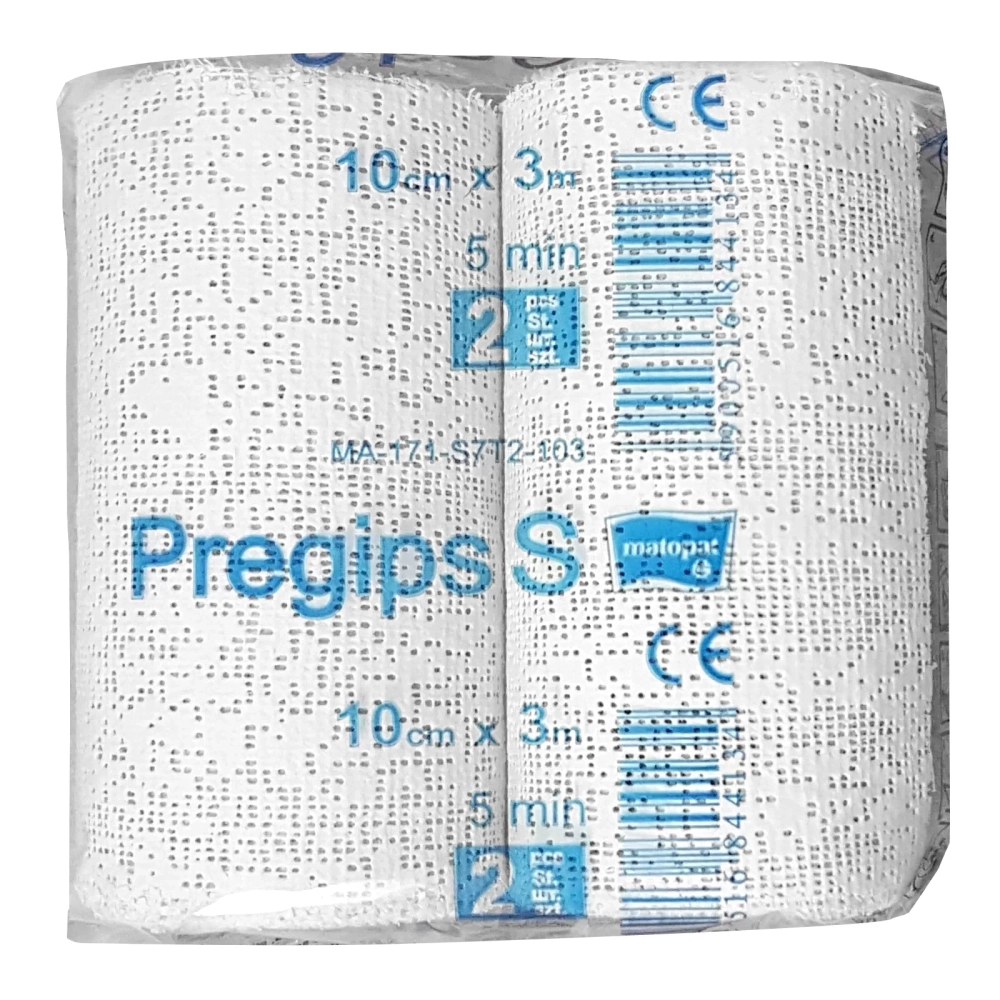 Бинт гипсовый BOM PREGIPS S 6 см 3 м 2 шт MA-171-S7T2-063