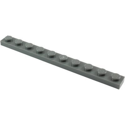 Lego 50шт Плитка 1x10 (серая) 4257526