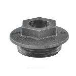 Заглушка (пробка) проходная 1 1/4"x1/2" правая резьба для чугунных радиаторов CRMTCLB