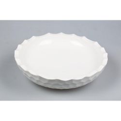 Салатник 2000 мл d 32,5 см h9,5 см Crush Honeycombs белый фарфор P.L. Proff Cuisine [1]