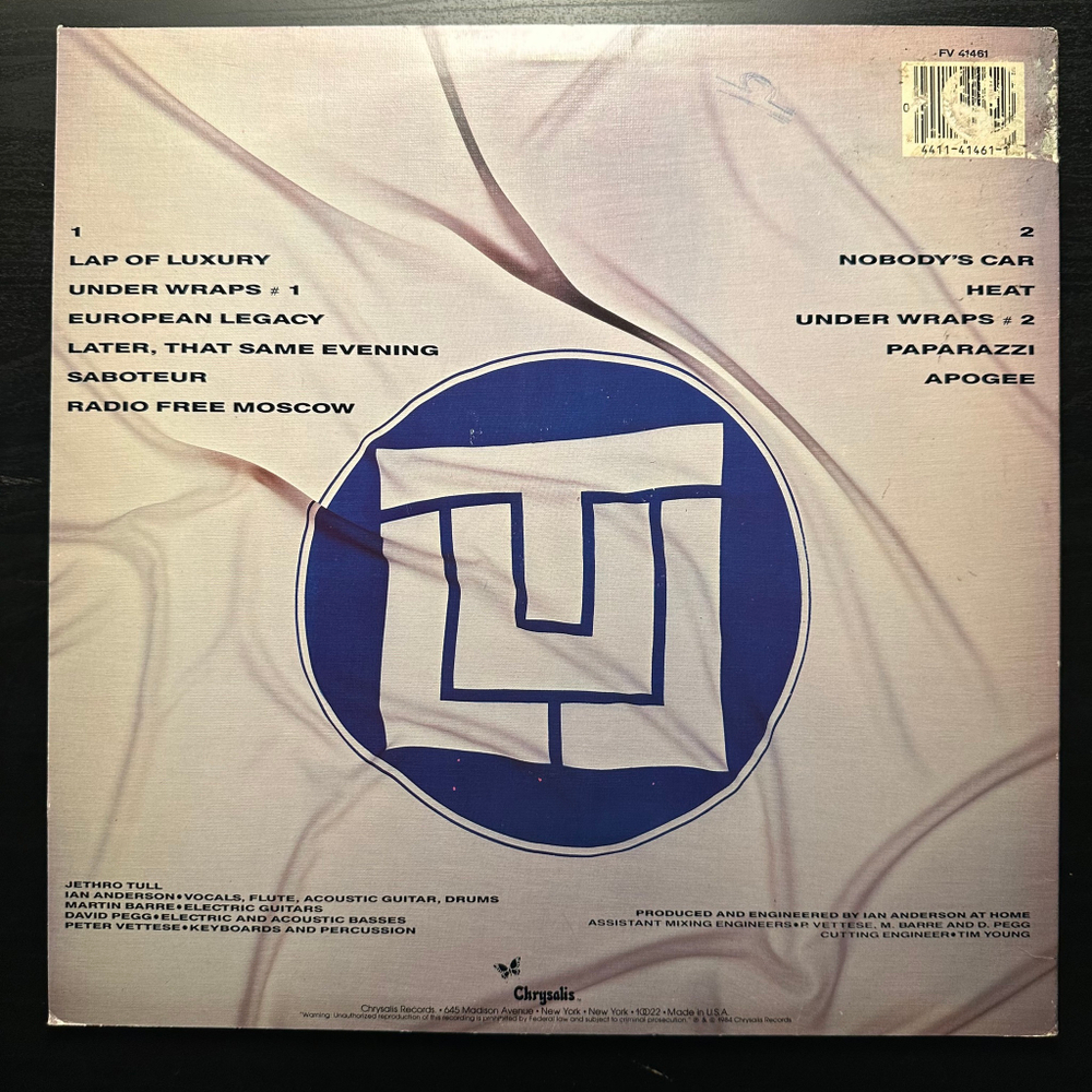 Jethro Tull - Under Wraps (США 1984г.)