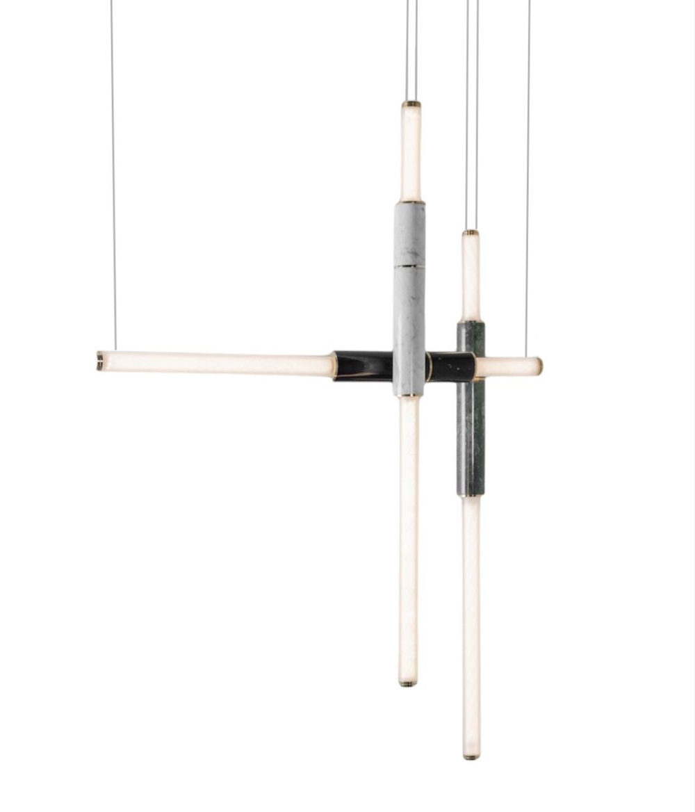 Chandelier  horizontal Light pipe S58-05 by Cameron Design House