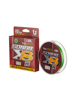 Плетеный шнур для рыбалки TauMANN Sonar PE X8 150m #0.4 (0.10mm) Light Green
