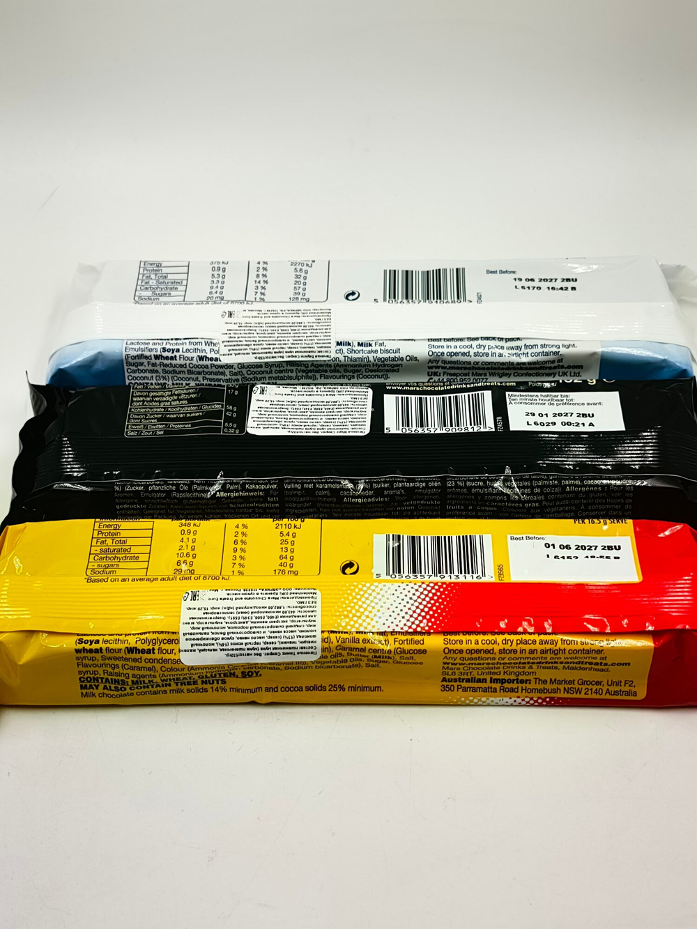 Набор печенья Mars, Bounty, Twix secret centre biscuits. 132 г х3 шт   396 г (Великобритания)