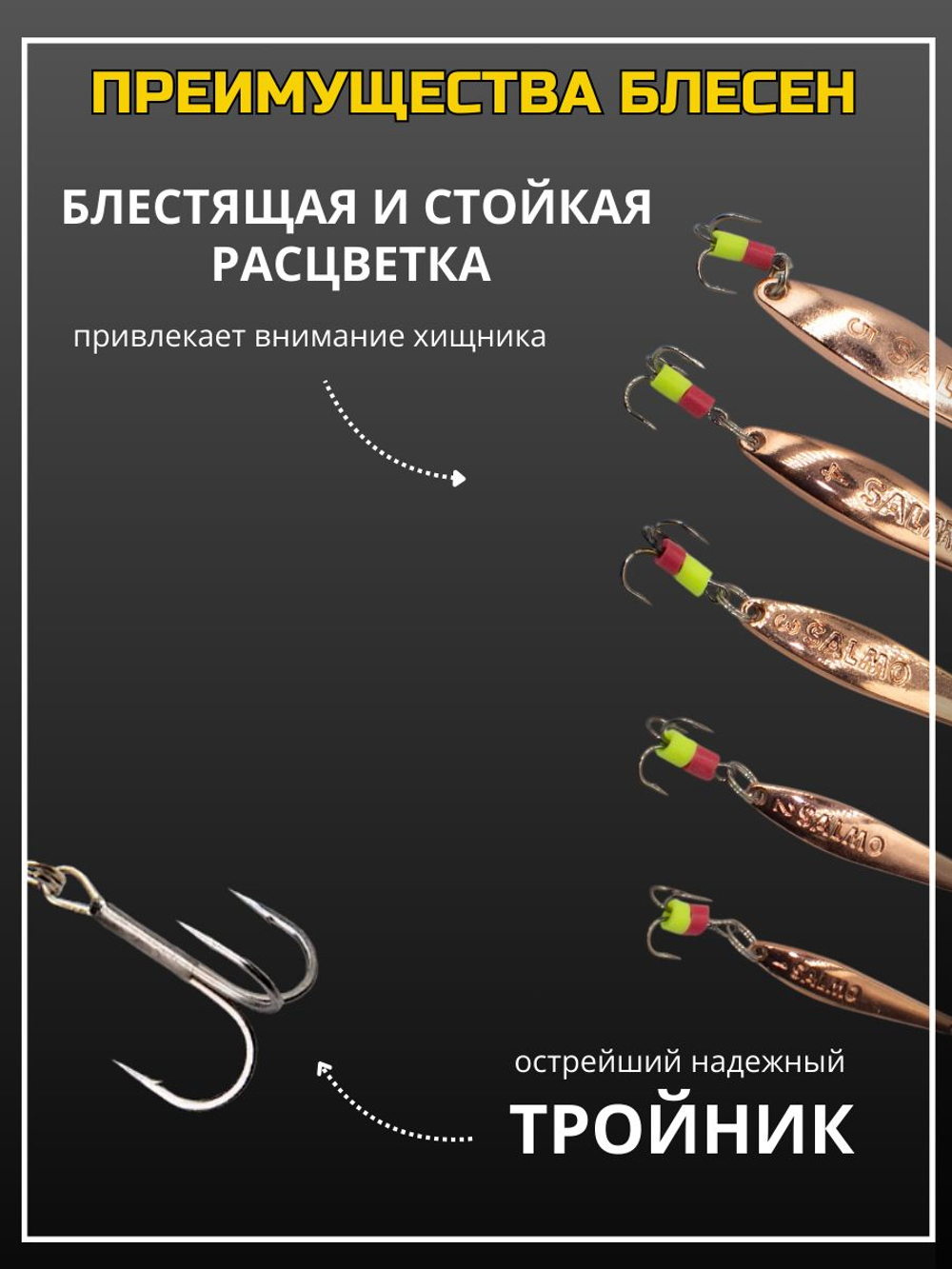 Набор зимних блесен на окуня, судака, щуку