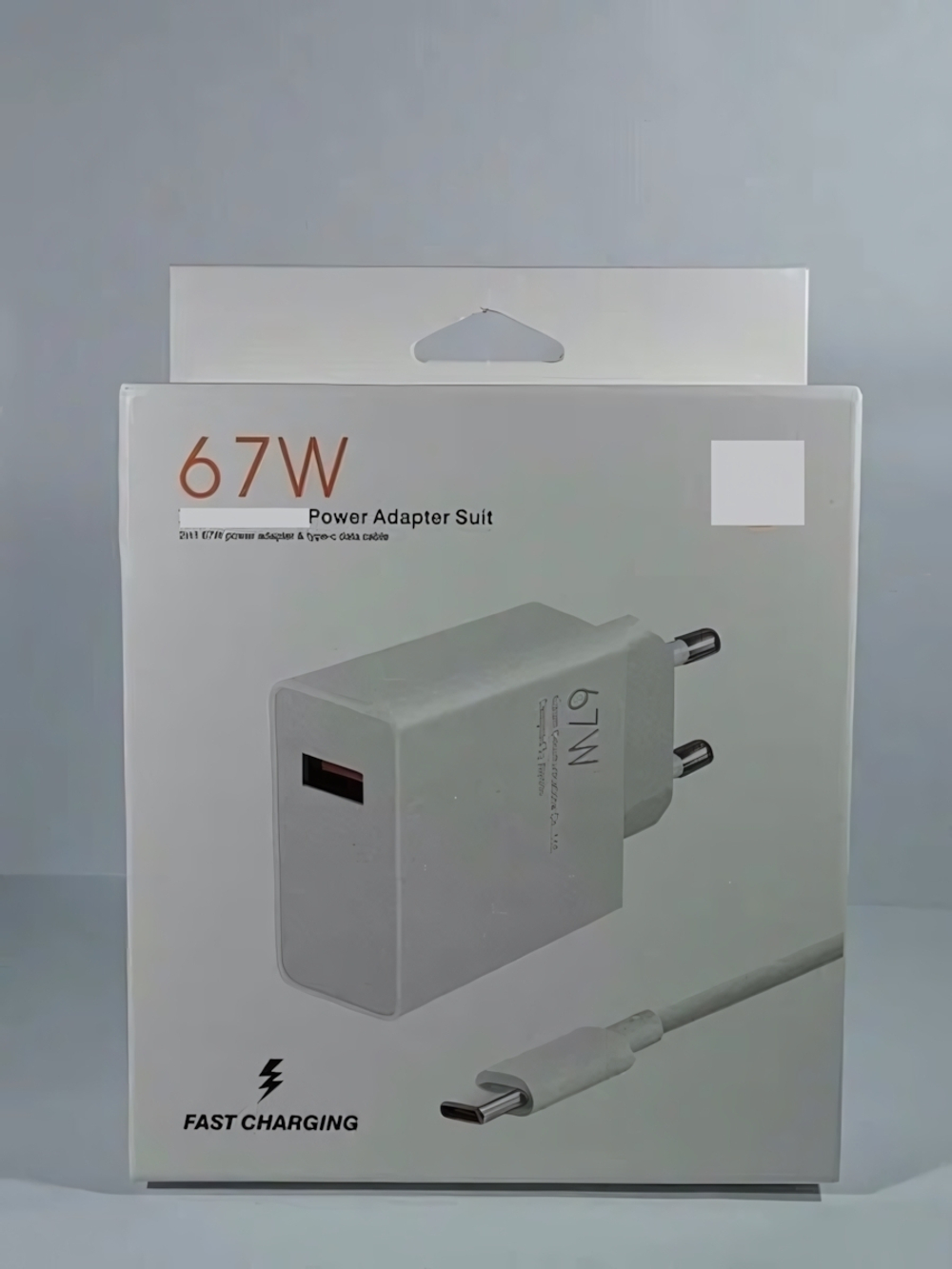 Зарядное устройство MDY-12-EZ 67w 3.0A USB + кабель Type-C White (Реплика Xiaomi)