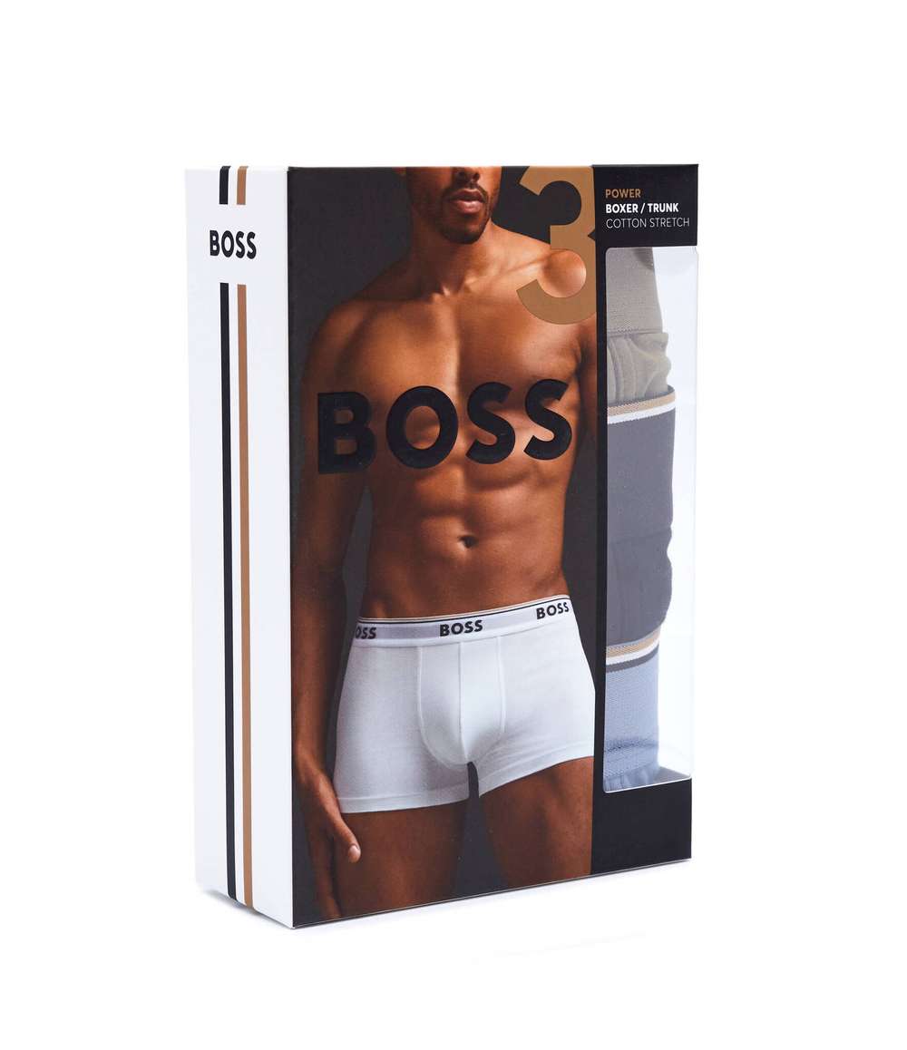 Трусики-боксеры 3шт. BOSS BLACK - хаки(50517827)