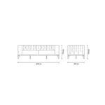 Диван трехместный ENZA HOME DORIAN EH52605