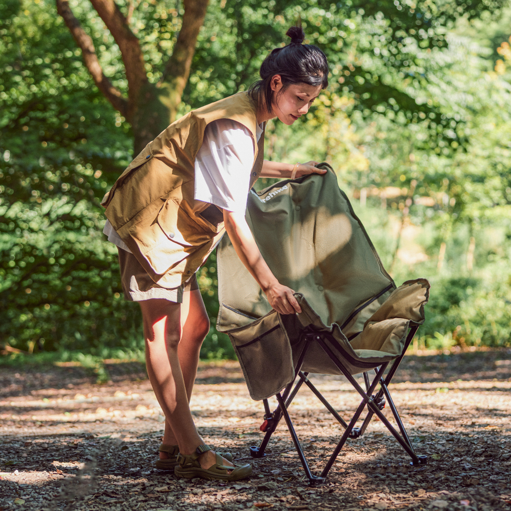 Кресло туристическое Naturehike Sea star 001, 73х74х91 см, складное, до 120 кг, черное, cotton , артикул CNK2450JJ020-B