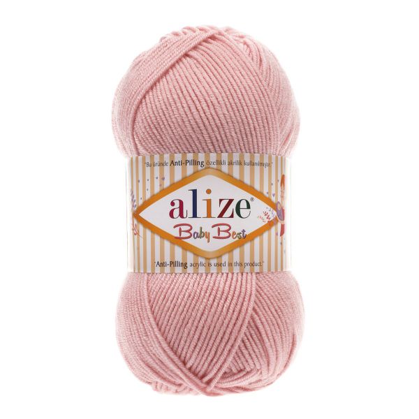 Пряжа Alize (Ализе) Baby Best / уп.5 мот. по 100 г, 240м, 161 пудра A