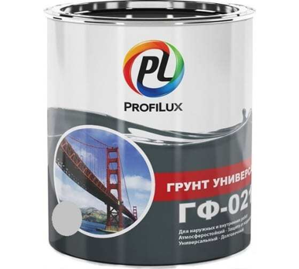 Грунт ГФ-021 по металлу и дереву Profilux серый