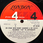 Benny Goodman Sextet ‎– On Stage With Benny Goodman & His Sextet Recorded "Live" In Copenhagen 2LP (Англия 1972г.)