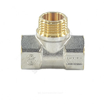 Тройник латунь никель Ду 15 (1/2") ВР/НР/ВР 9009 ГОСТ 32585-2013 Aquasfera 9009-01