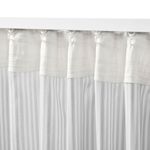 Комплект штор IKEA BYMOTT (БЮМОТТ), Серый в полоску, 120х250 см, 2 шт