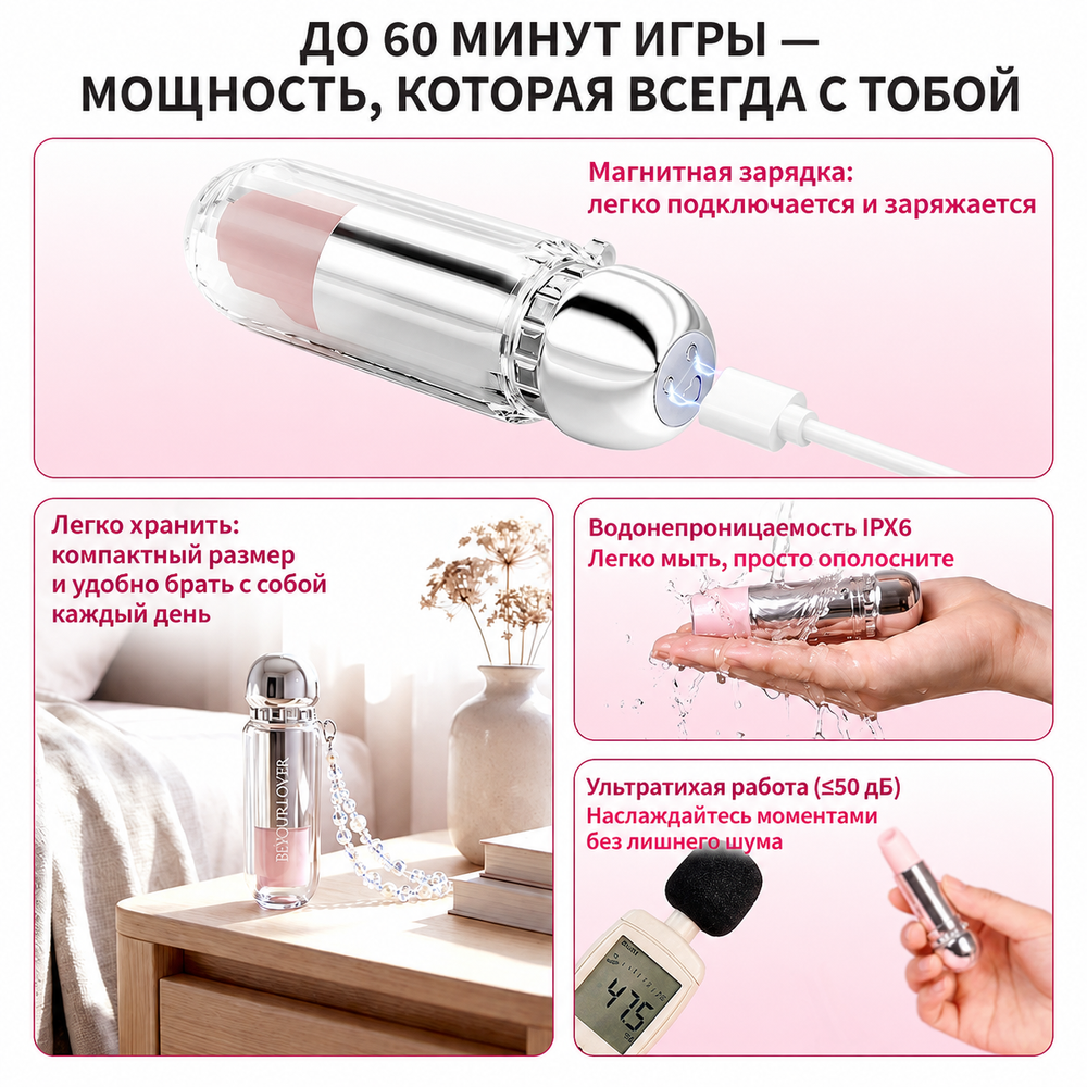 Бесконтактный клиторальный стимулятор BeYourLover Lipo