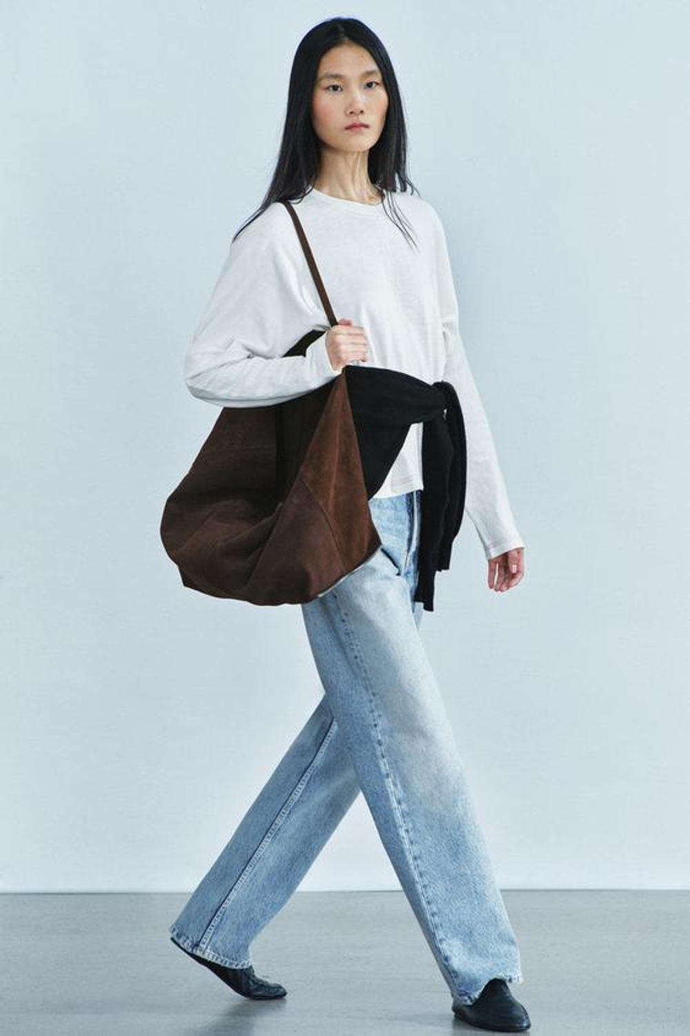 ZARA ФУТБОЛКА С КОНТРАСТНЫМИ ШВАМИ, ЖЕЛТОВАТО-БЕЛЫЙ