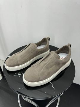 Слипоны серые от Santoni BP5-275021