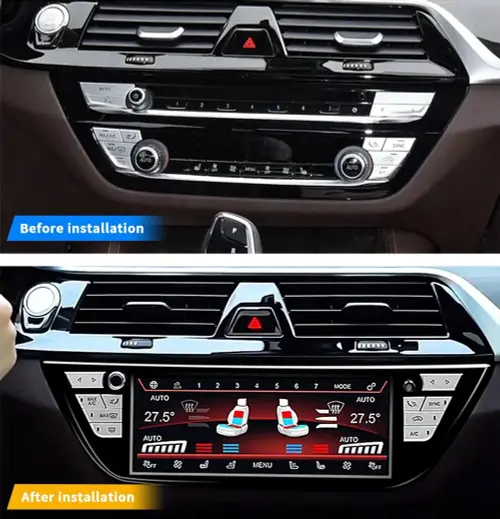 Сенсорная панель климата BMW 5-серия G30 2017-2023 - Kuberg ZF-2025-G30 c 8.8" LCD (ЖК) экраном