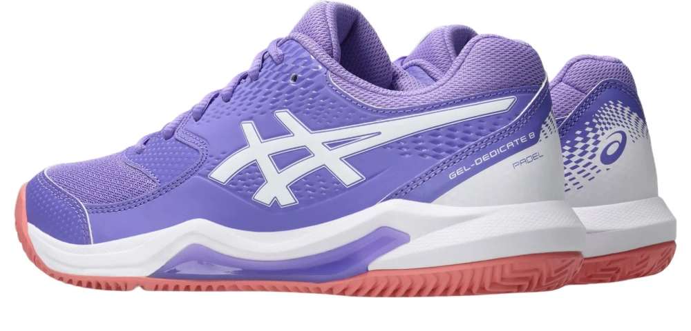 Женские кросовки для Padel Asics Gel-Dedicate 8 Padel - amethyst/white