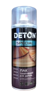 DETON SPECIAL  Алкидный аэрозольный ЛАК тонирующий защитный для дерева Махагон 520мл