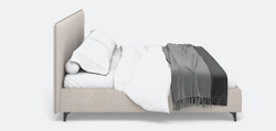 Кровать Ингрид (24) (с.м.160*200) (ТКФ), ЦП 250 Lounge 13, ВариантКроя1