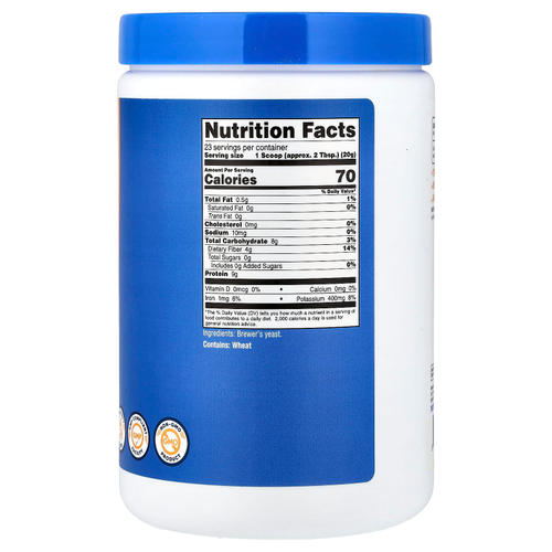 Nutricost, Пивные дрожжи, без добавок, 454 г (16 унций)