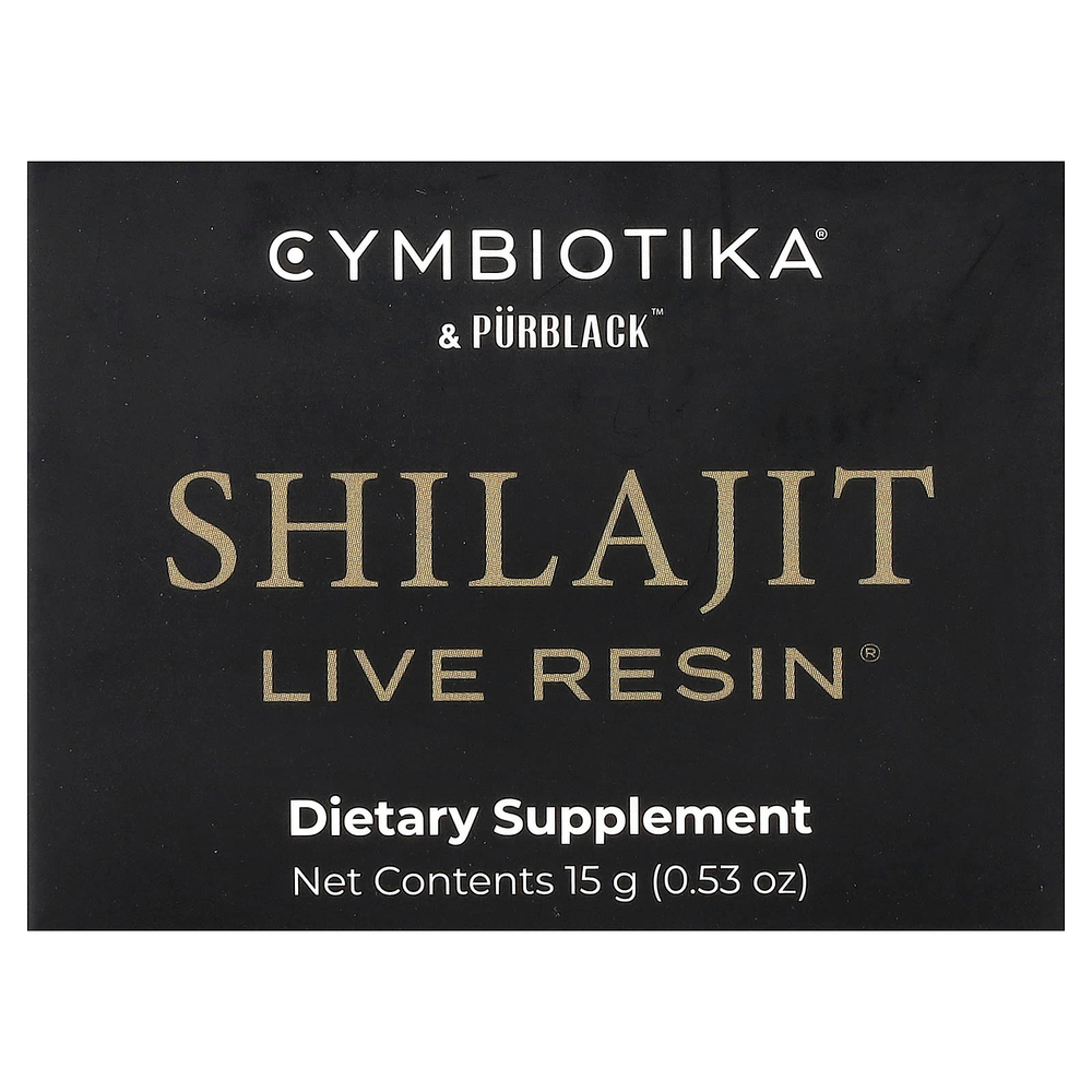Cymbiotika, Shilajit Live Resin®, 15 г (0,53 унции)