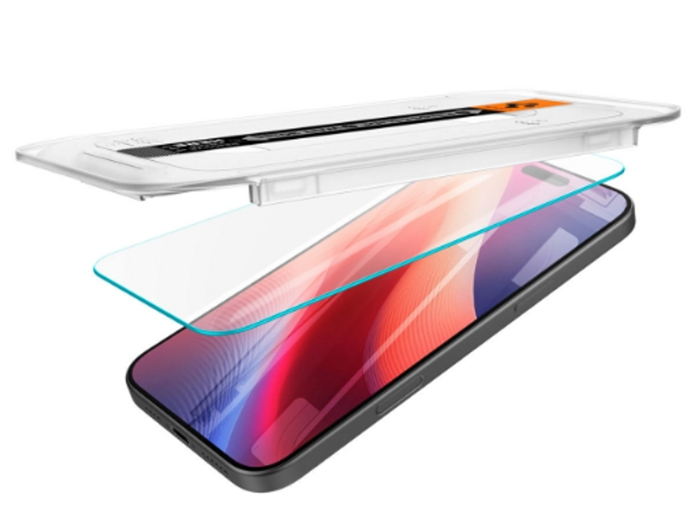 Защитное стекло для i-Phone 16 Pro 6.3" Spigen Glas.tR EZ Fit (AGL07928) (2шт) прозрачное