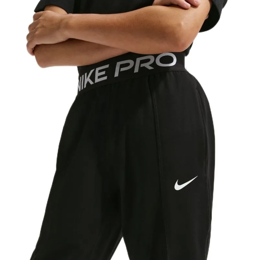 Штаны для мальчика теннисные Nike Kids Pro Dri-Fit Fleece - black/white/white